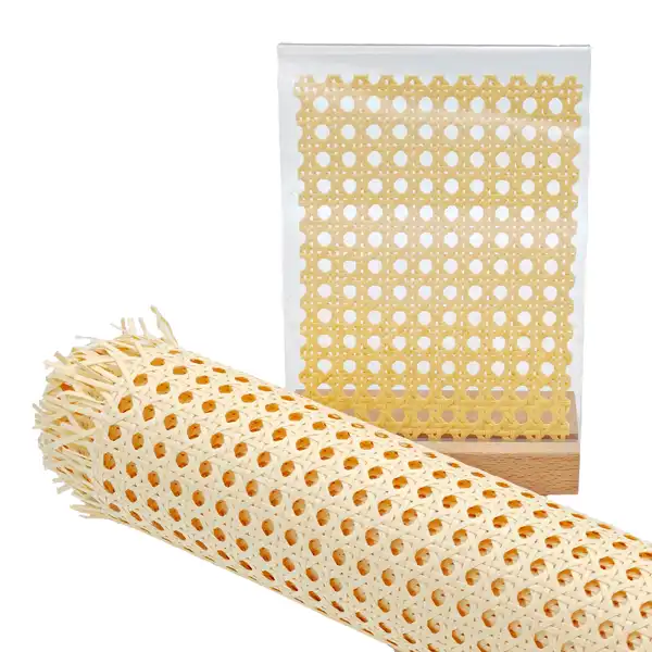 Paper 1/2″ Mesh Open Weave Rattan Webbing Roll (without fiber)