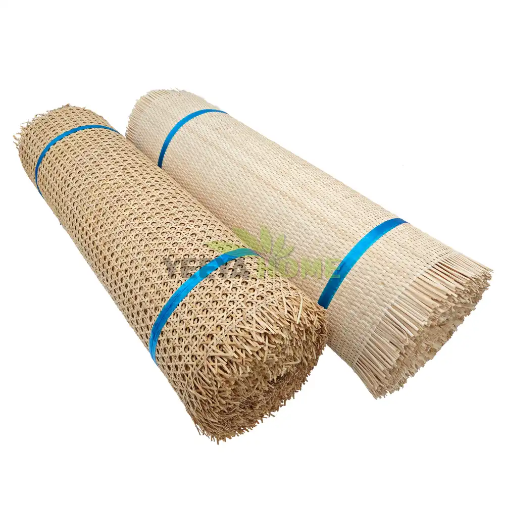 1/2 natural open weave rattan cane webbing roll-yeeyahome