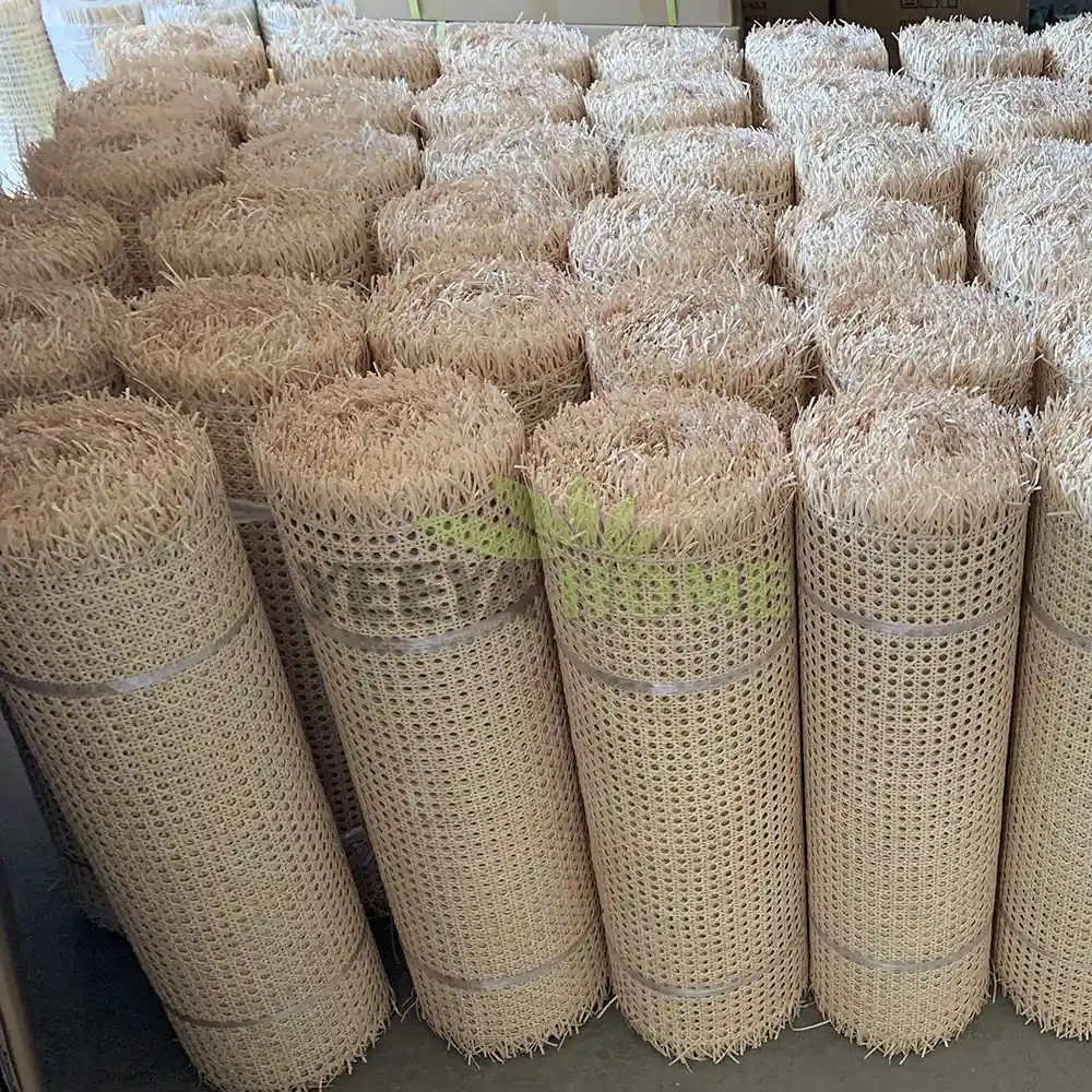 Natural rattan cane webbing rolls