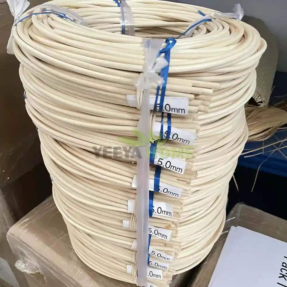 many round rattan core strips coils
