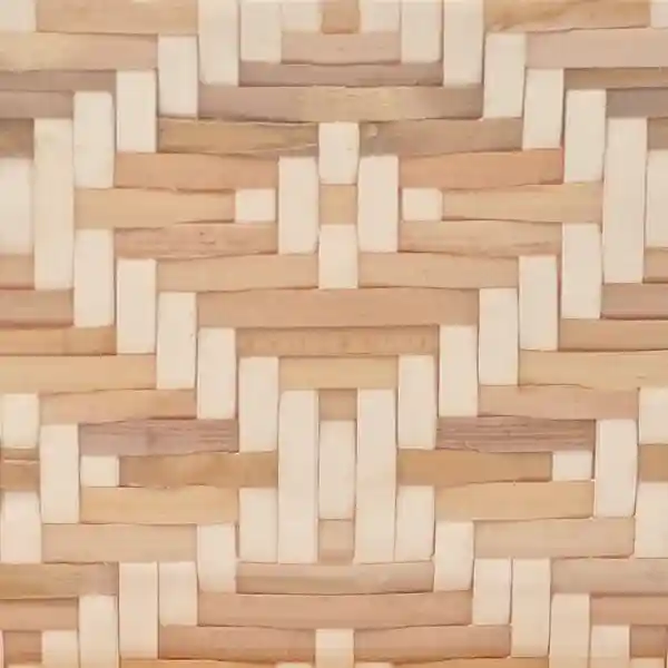 Half Natural Half Plastic Twilled Flower Weave Rattan Webbing Roll