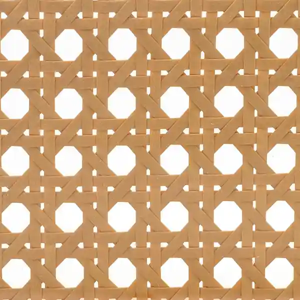 plastic brown rattan open weave