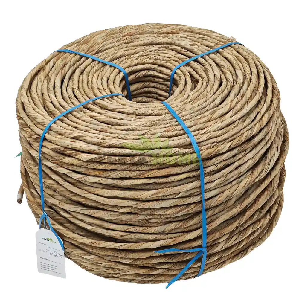 single-ply seagrass rope coils