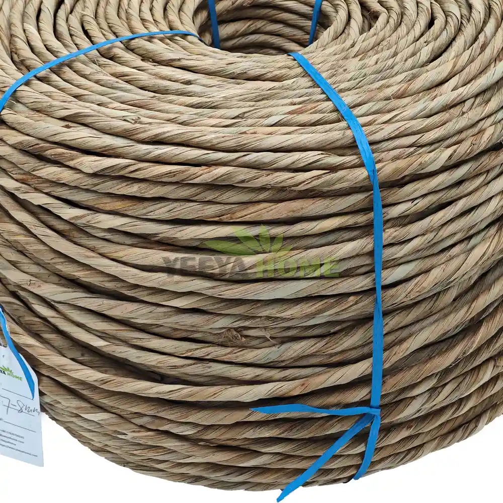 single-ply seagrass rope coils