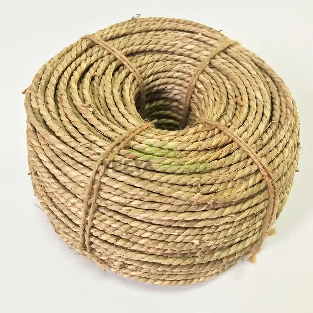 two-ply seagrass rope coil