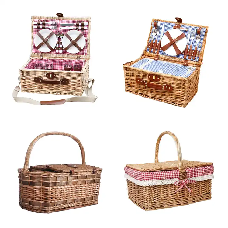 four types of baskets and hampers